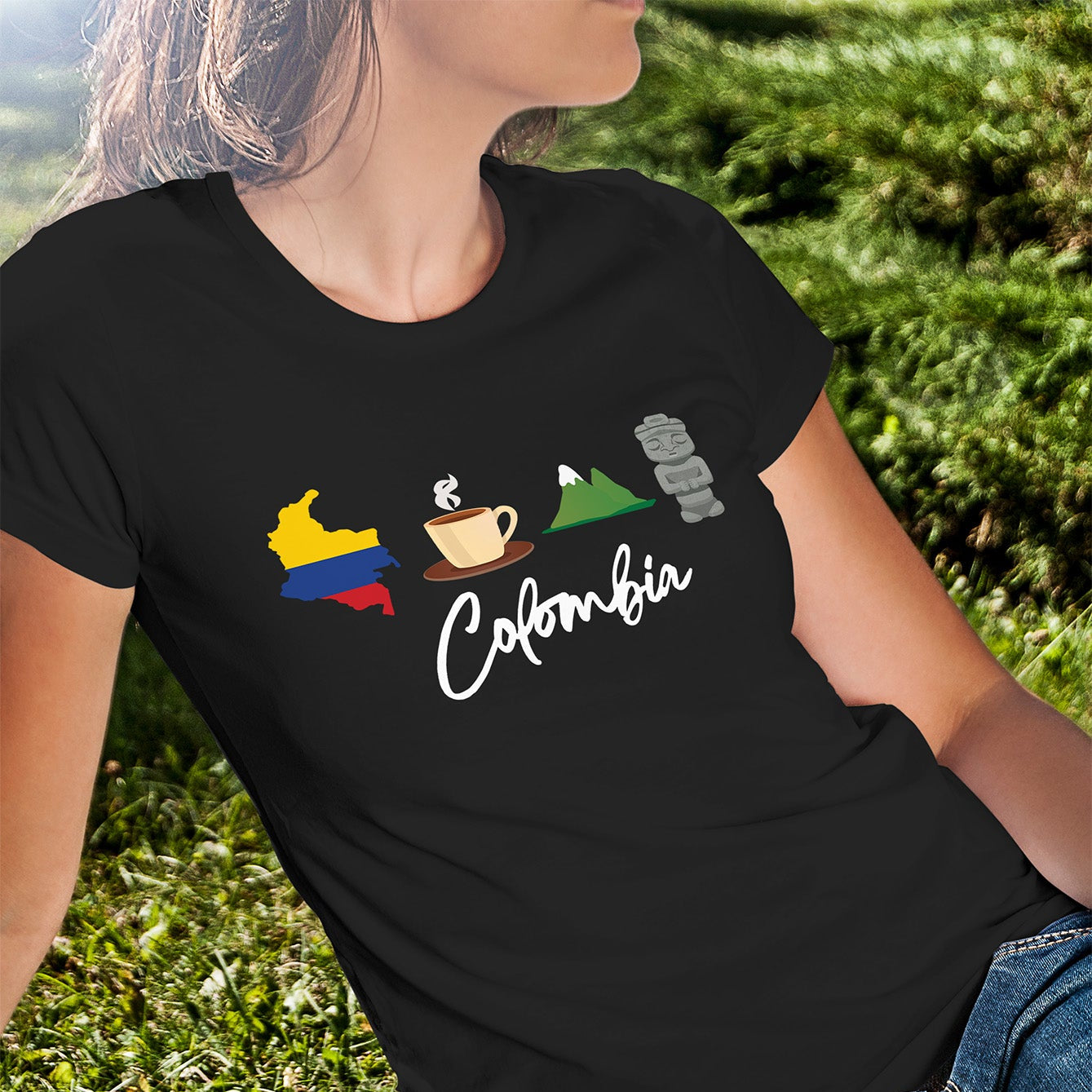 Colombia T-Shirt | Unisex HTV Graphic Tee | Colombia Souvenir Shirt | Cultural Icons Tee | Colombian Heritage Shirt